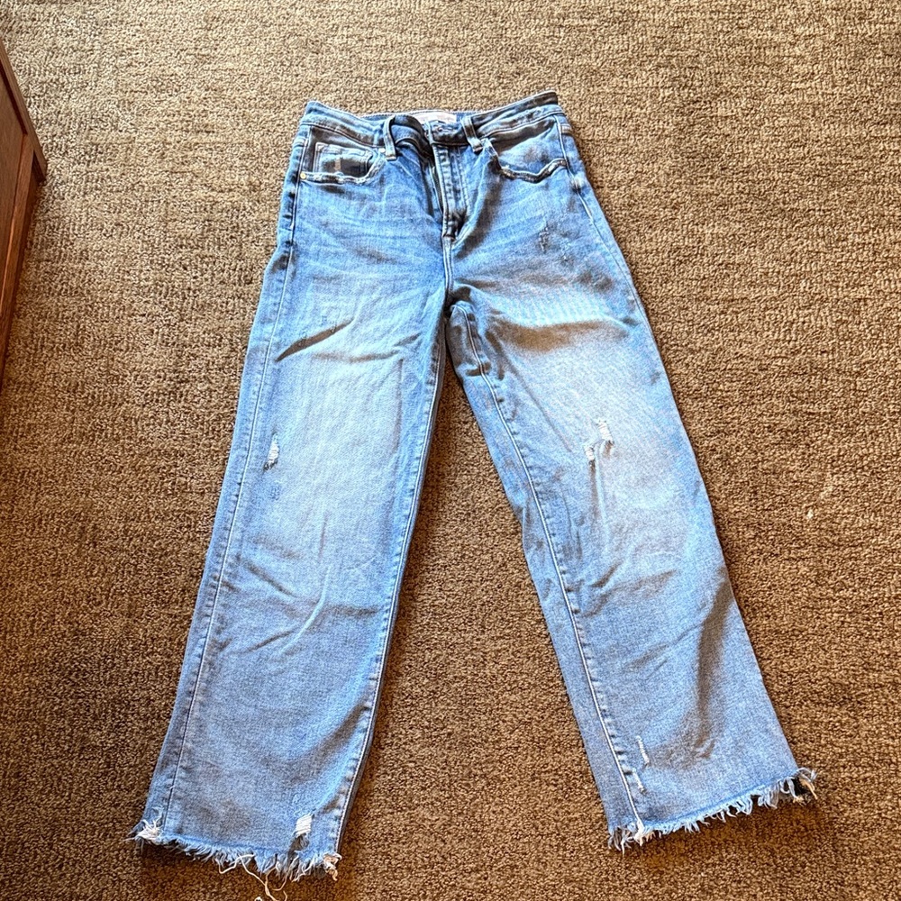 Classic Blue Straight Leg Jeans